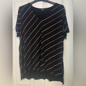 Alfani V-neck Black Tee